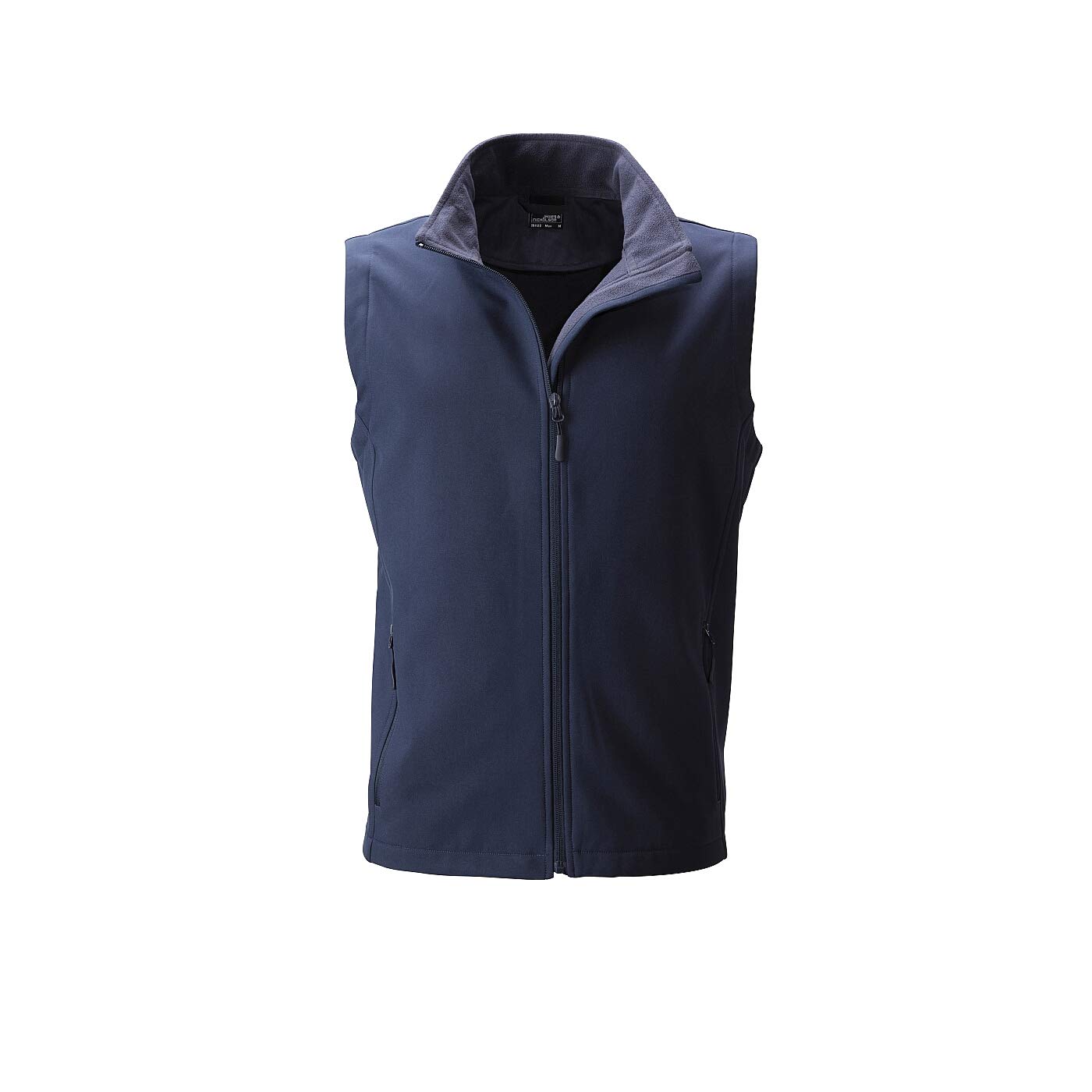 James & Nicholson Men's Navy/Navy - Softshell Vest For Promotion And Leisure (S, )