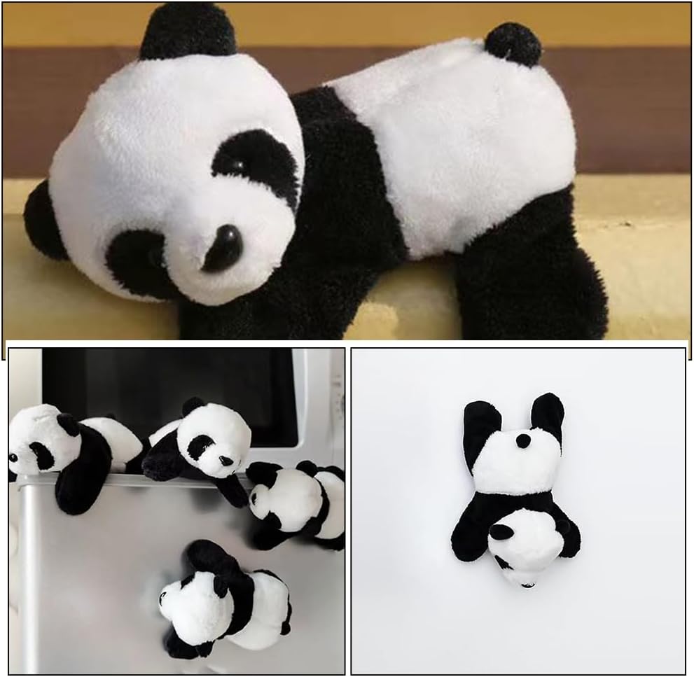 Zerodeko 4Pcs Panda Fridge Magnets Cartoon Animal Magnets for Refrigerator Memo Note Holders for Kitchen Fridge Decor for Home Office Housewarming Party Gift image 4