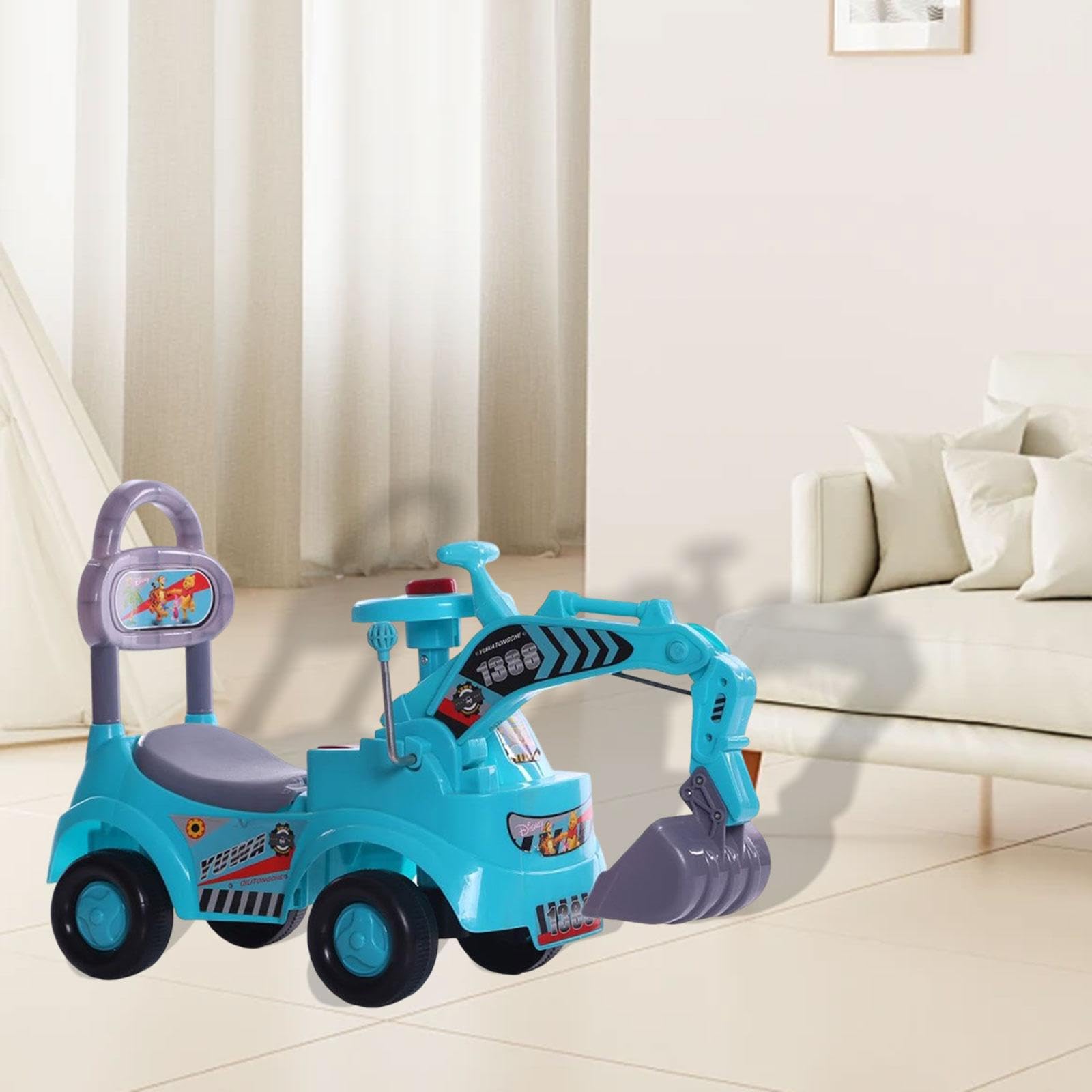 Baufahrzeug Set für Kinder mit Baufahrzeugen für Kinder von 3 bis 6 Jahren, Blau