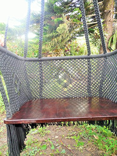 Large Hanging Chair Macrame Art Handmade With Cotton Solid Wood Spreader Bar And Plywood Seat/This Is A Work Art 100% Handmade Hammock Chair/Premium Hammock Chair Handmade #TOP3