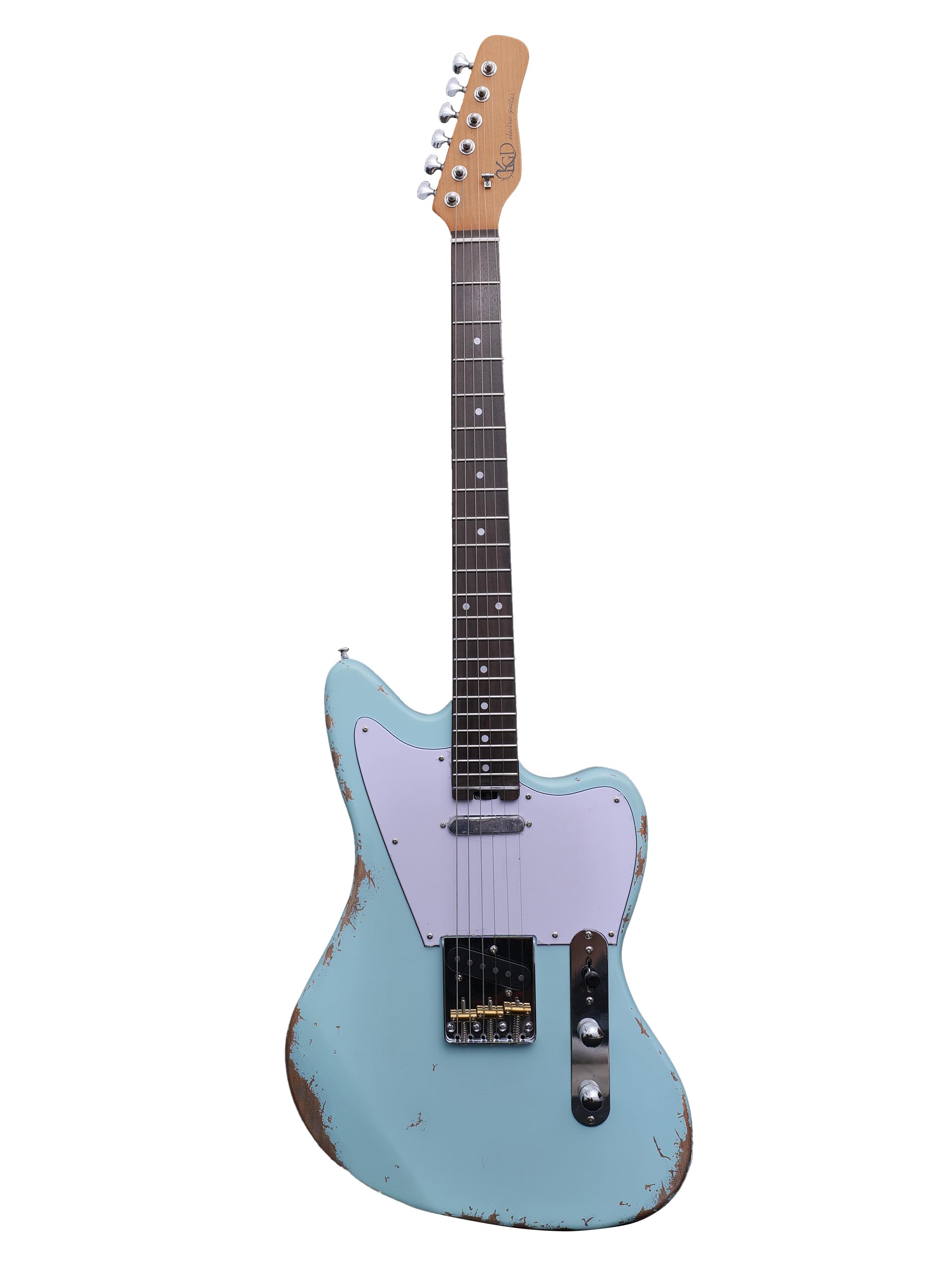 Amazon.com: KGD Relic Telemaster Electric Guitar,Roasted Maple