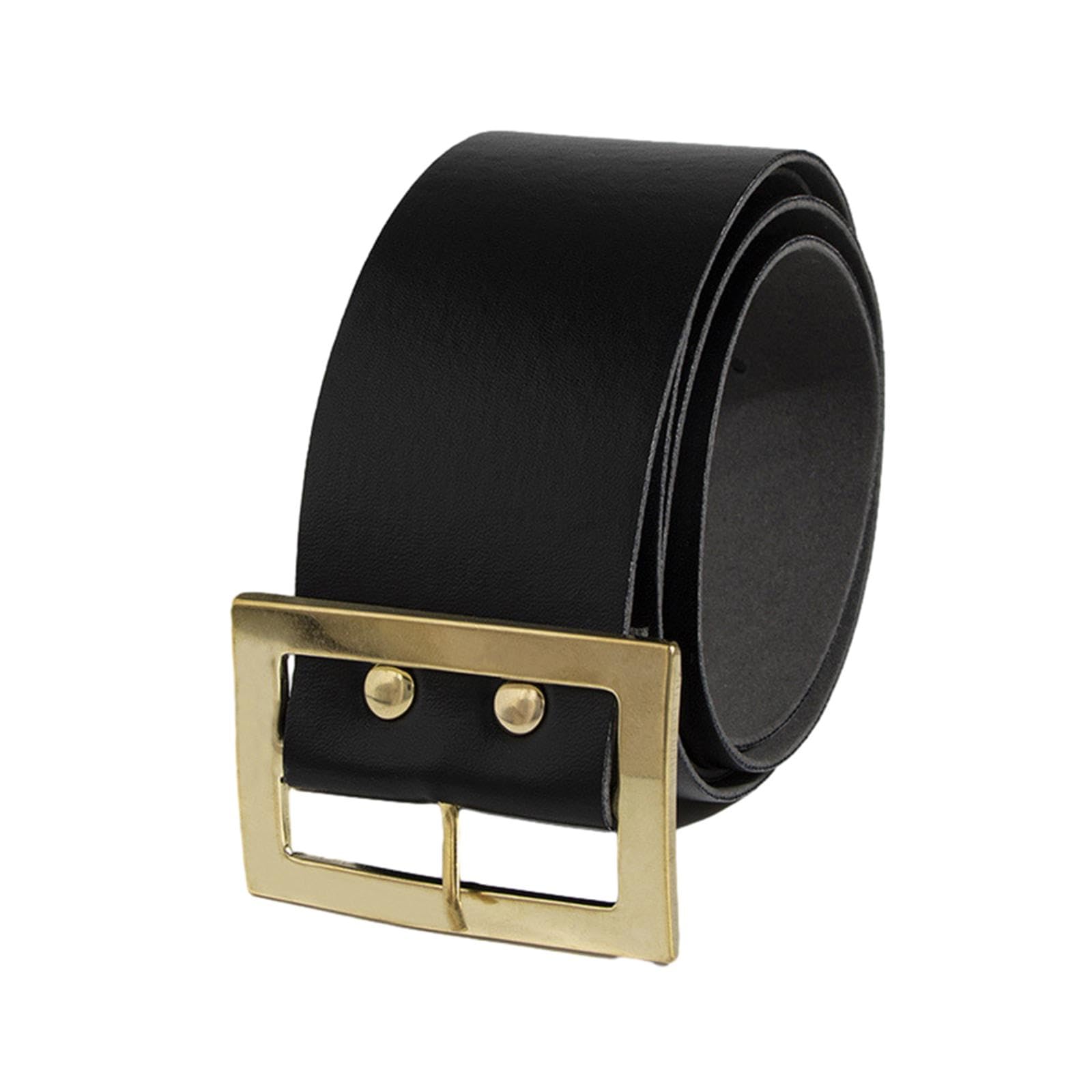 Ceinture Père Noël Adulte Noir - Cuir PU, Boucle Dorée, Ajustable 120-160 Cm - 9