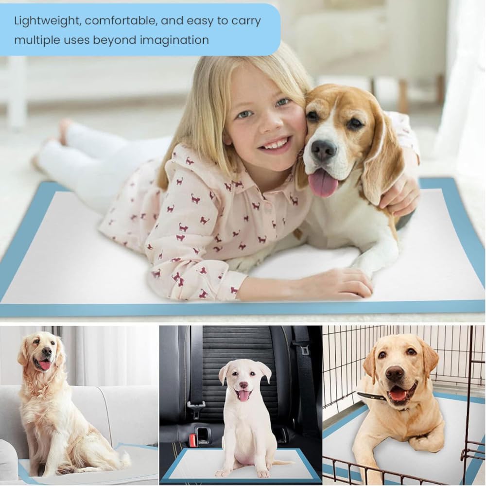 Pee Pads Dog Training 32"x36" 60 Count Extra Large Pad Leak-Proof & Super Absorbent Dog Pee Pads with Quick-Dry Surface for Pet Cats, Rabbits, Dogs, 60PCS