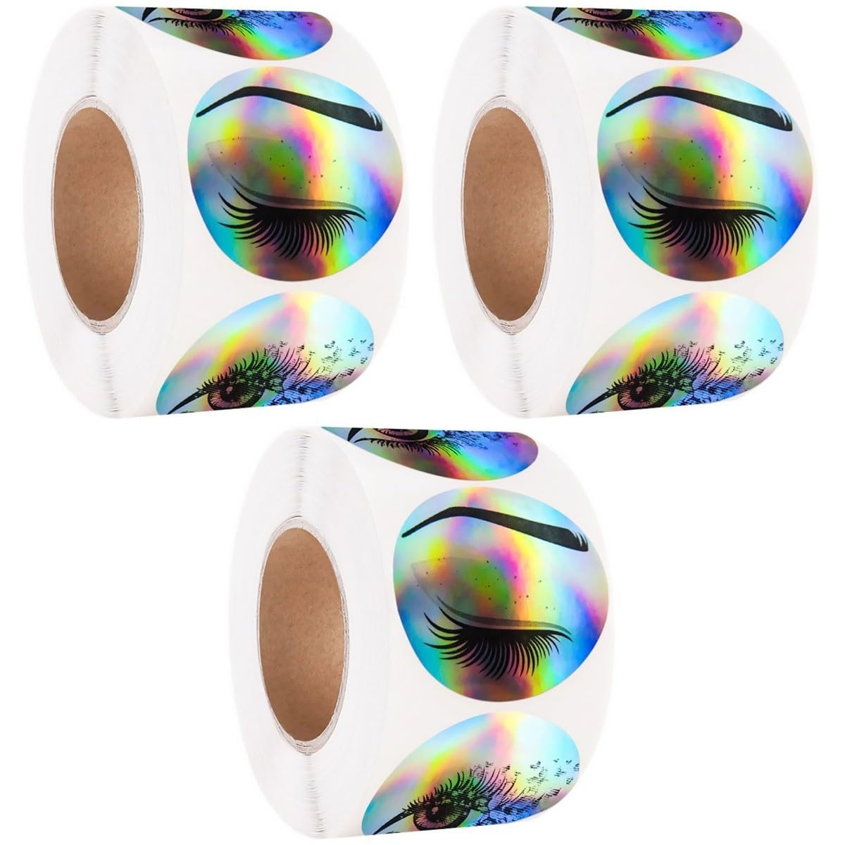 Artibetter 3rotoli Etichette Adesive Decorativi Adesivi Per e Etichette Per Compleanni e Confezione