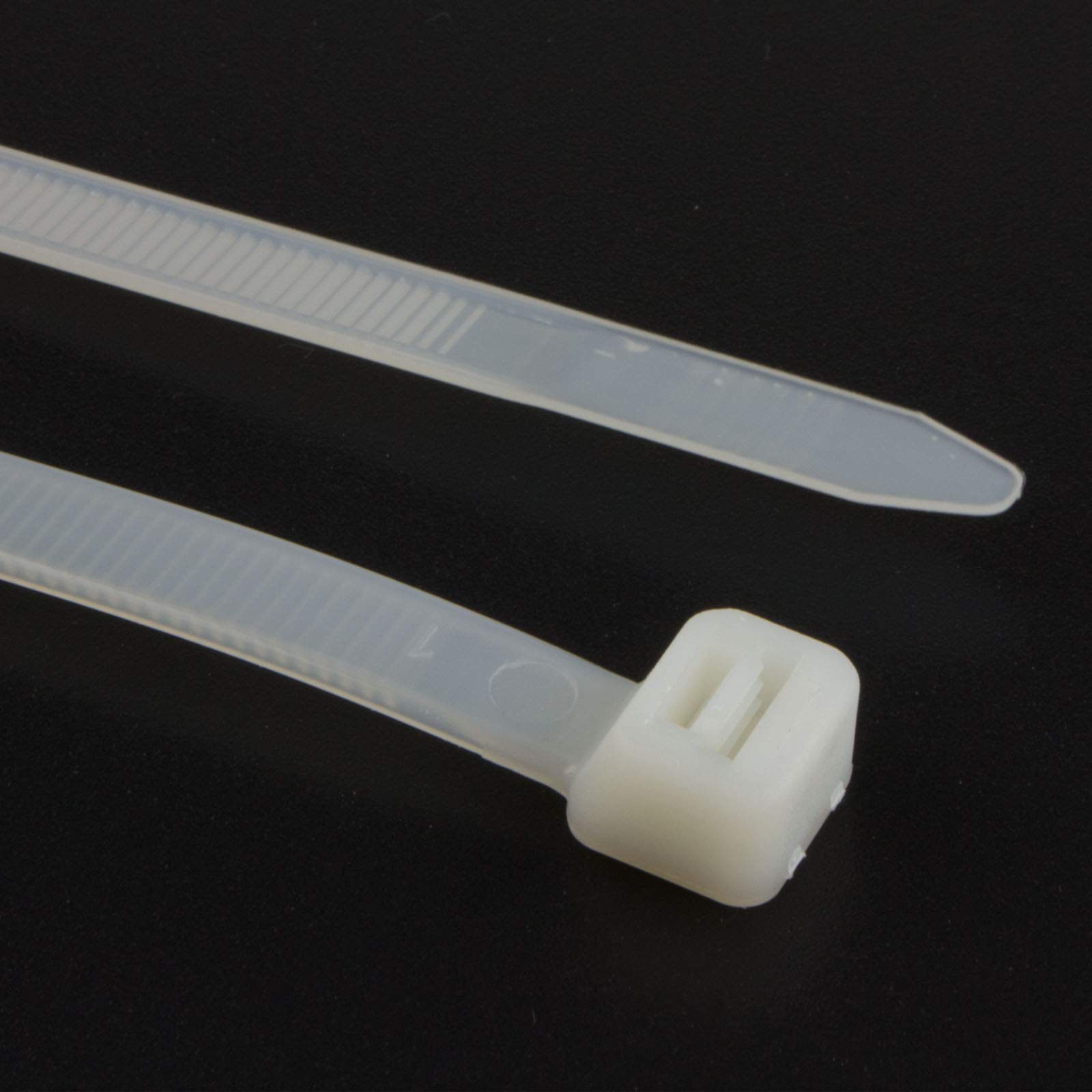 enTie Natural White Cable Ties 7.2mm x 500mm Nylon 66 UL Approved [100 Pack] [500mm x 7.2mm]