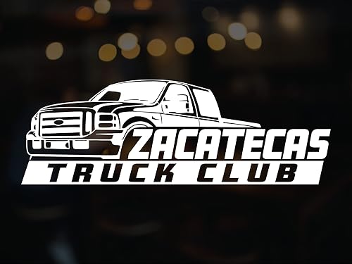 Zacatecas - Calcomanía de vinilo para camión y club, personalizada con Zacatecas Mexico Calcomania para Troca (14 x 4.75 pulgadas, negro)