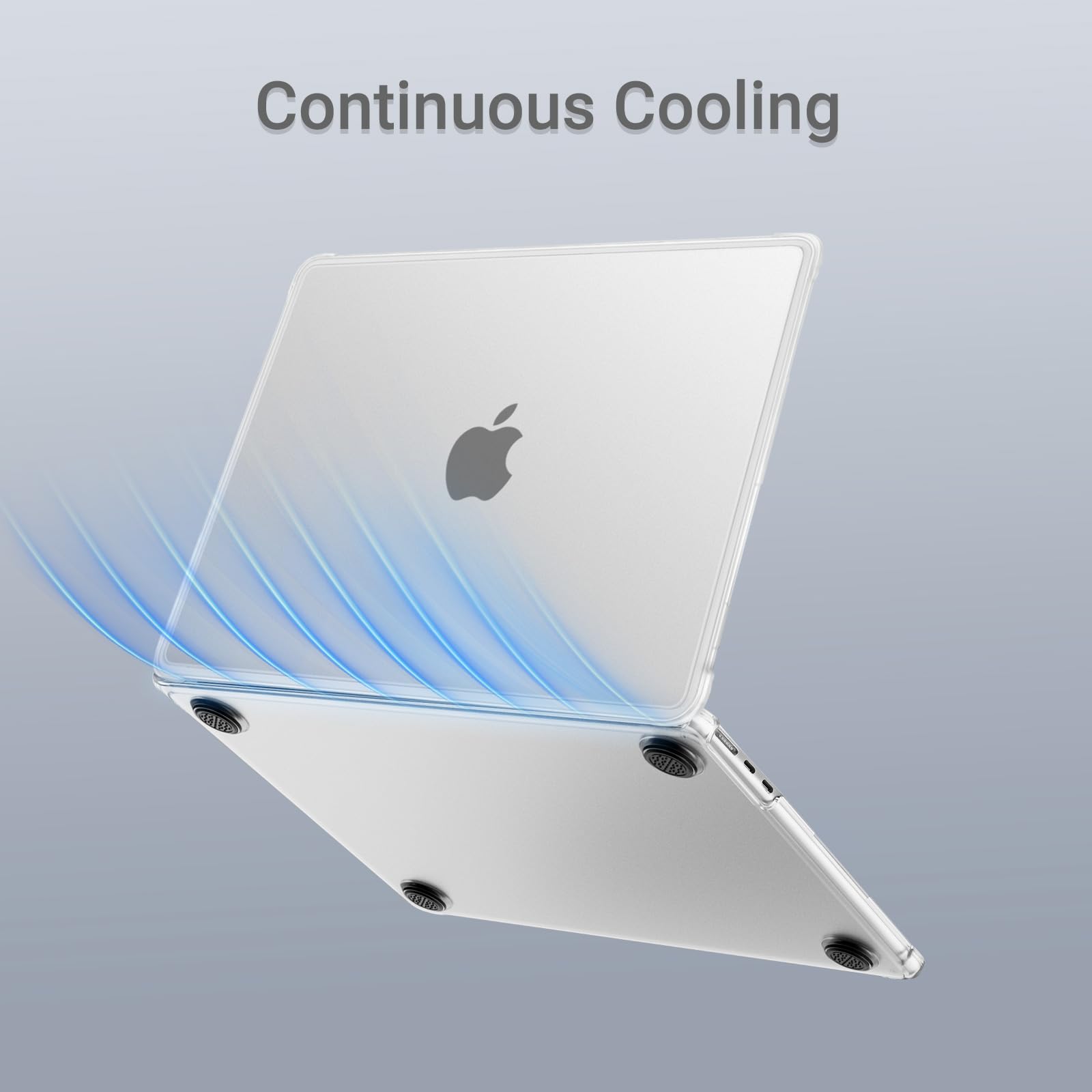 MOSISO Coque Compatible MacBook Air 13 Pouces M5 A3449 M4 A3240 M3 A3113 M2 A2681 2026-2022 Rigide Protection Angles Anti-Fissures TPU Souple Givré