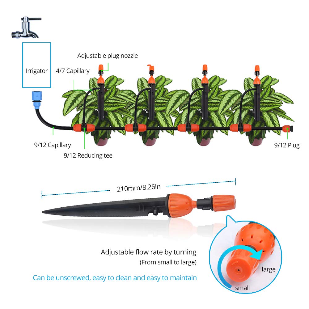 BENEXMART Wifi Automatico Giardino Acqua Timer Smart Phone Remote Garden Sistema di Irrigazione Elettronica Timer Controller Irrigatore (Per irrigazione a pioggia)