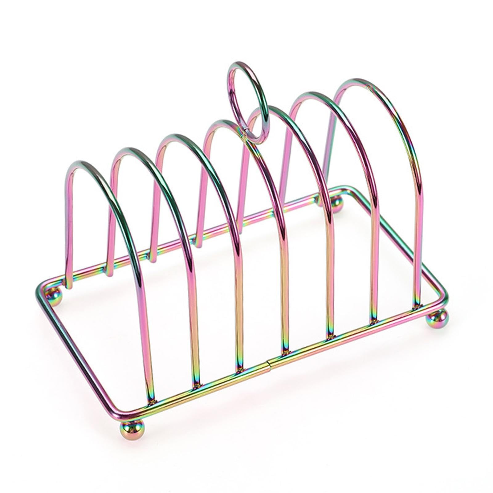 Colcolo Porte-Toast 6 Fentes En Acier Inoxydable - Support à Toasts Élégant Et Stable Pour Petit-Déjeuner