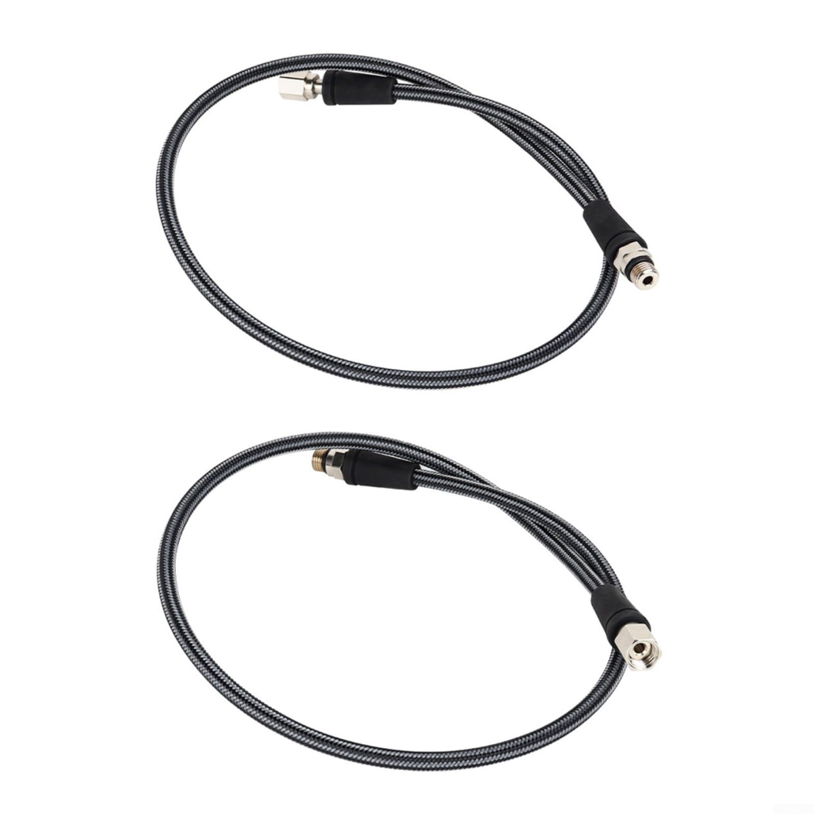 Tubo flessibile ad alta pressione per immersioni subacquee, per tubo regolatore in fibra di carbonio intrecciato 7/16-20UNF, interfaccia per misuratori subacquei, 300 bar, nero, 15 cm