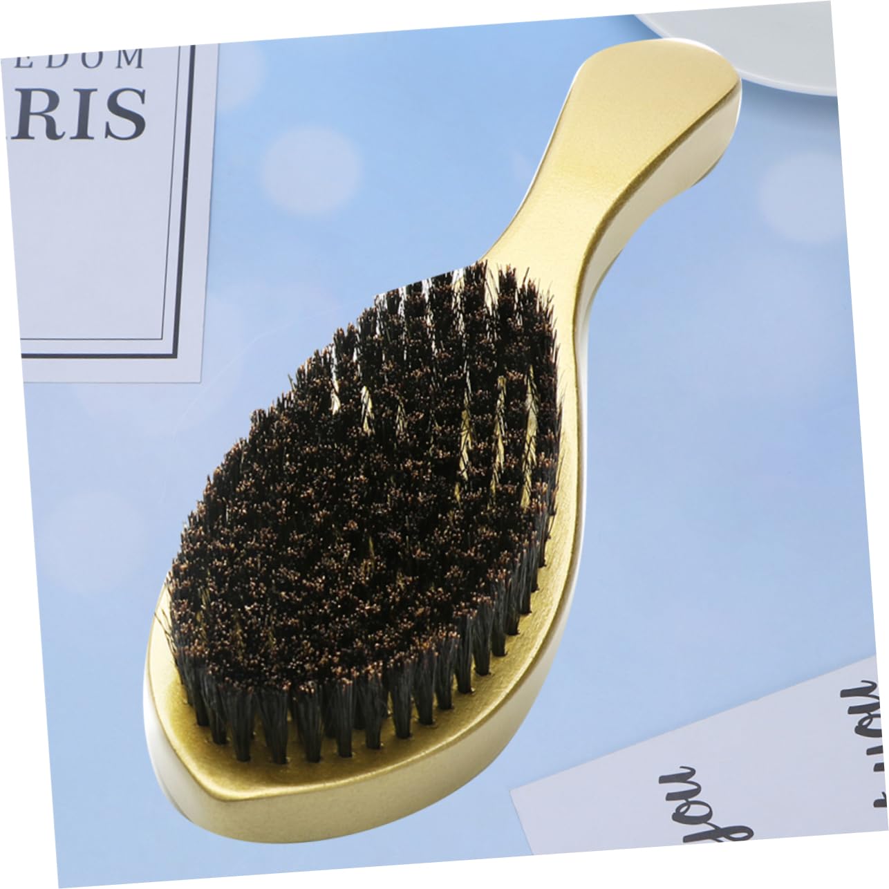 OSOLADY Beard Brush for Men Wooden Handle Beard Cleaning Care Tool Stylish Beard Accessory Ergonomic Grip Random Color