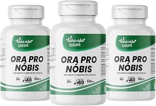 3 Ora Pro Nobis 500mg - Fórmula Exclusiva Com Cápsulas 100% Puro