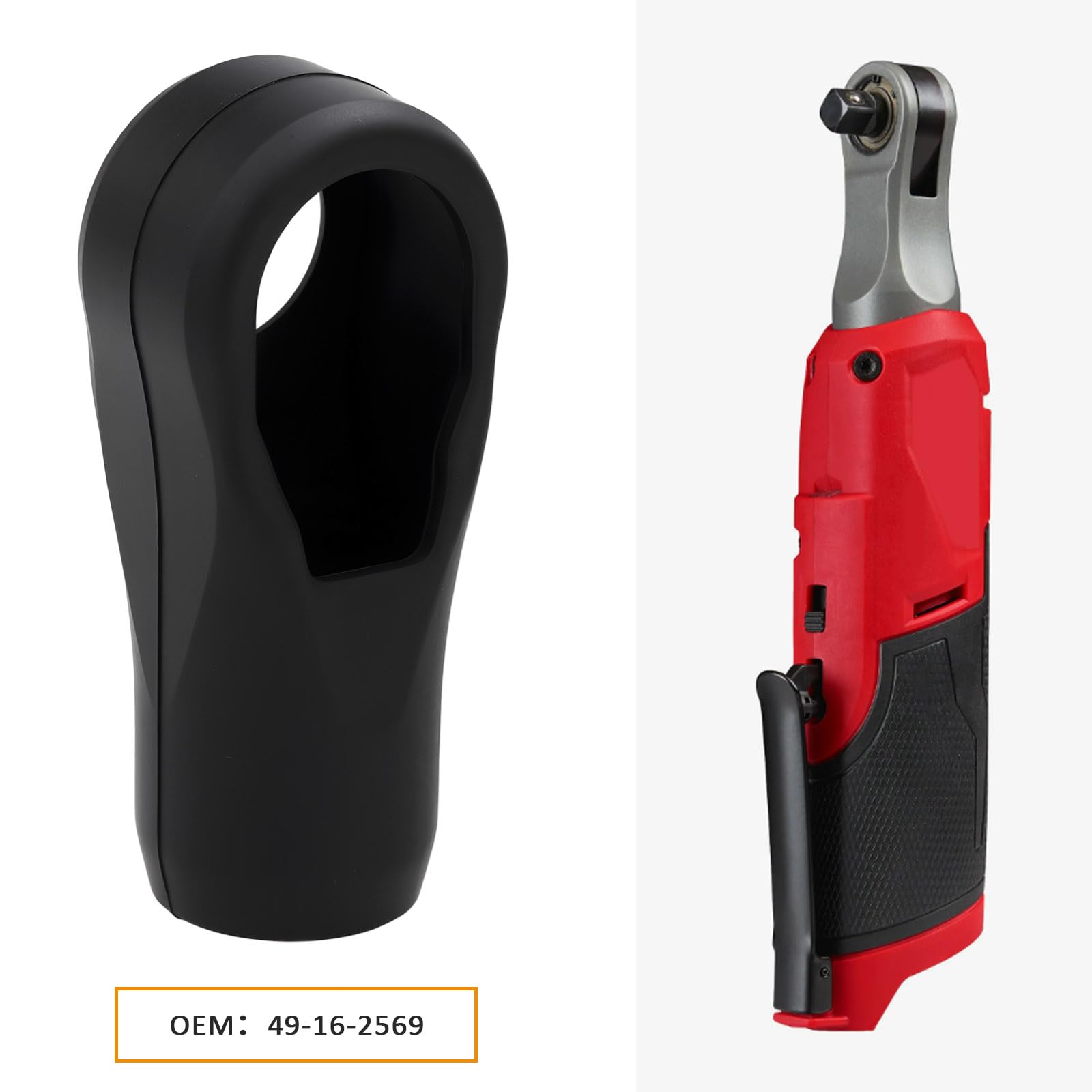 Be In Your Mind Ratchet Protective Silicone Boot 49-16-2569 Compatible with Milwaukee M12FIR38L 2569-20 2568-20 - Image 2