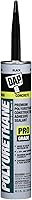 DAP Premium Polyurethane Construction Adhesive Sealant Black 10.1 oz - Waterproof Flexible Seal for Windows Doors Siding