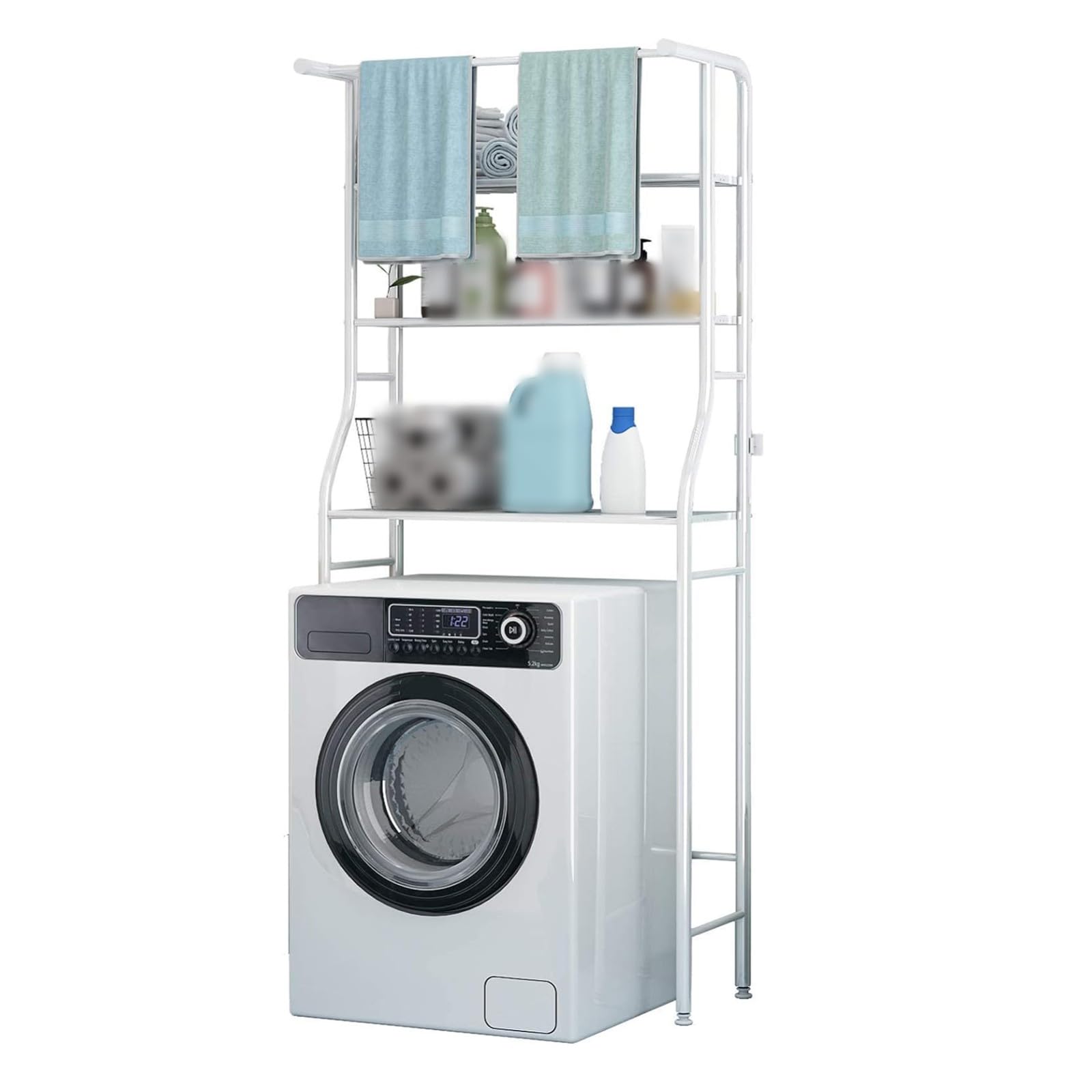 Rangement au dessus machine à laver étagère 3 niveaux Nizer