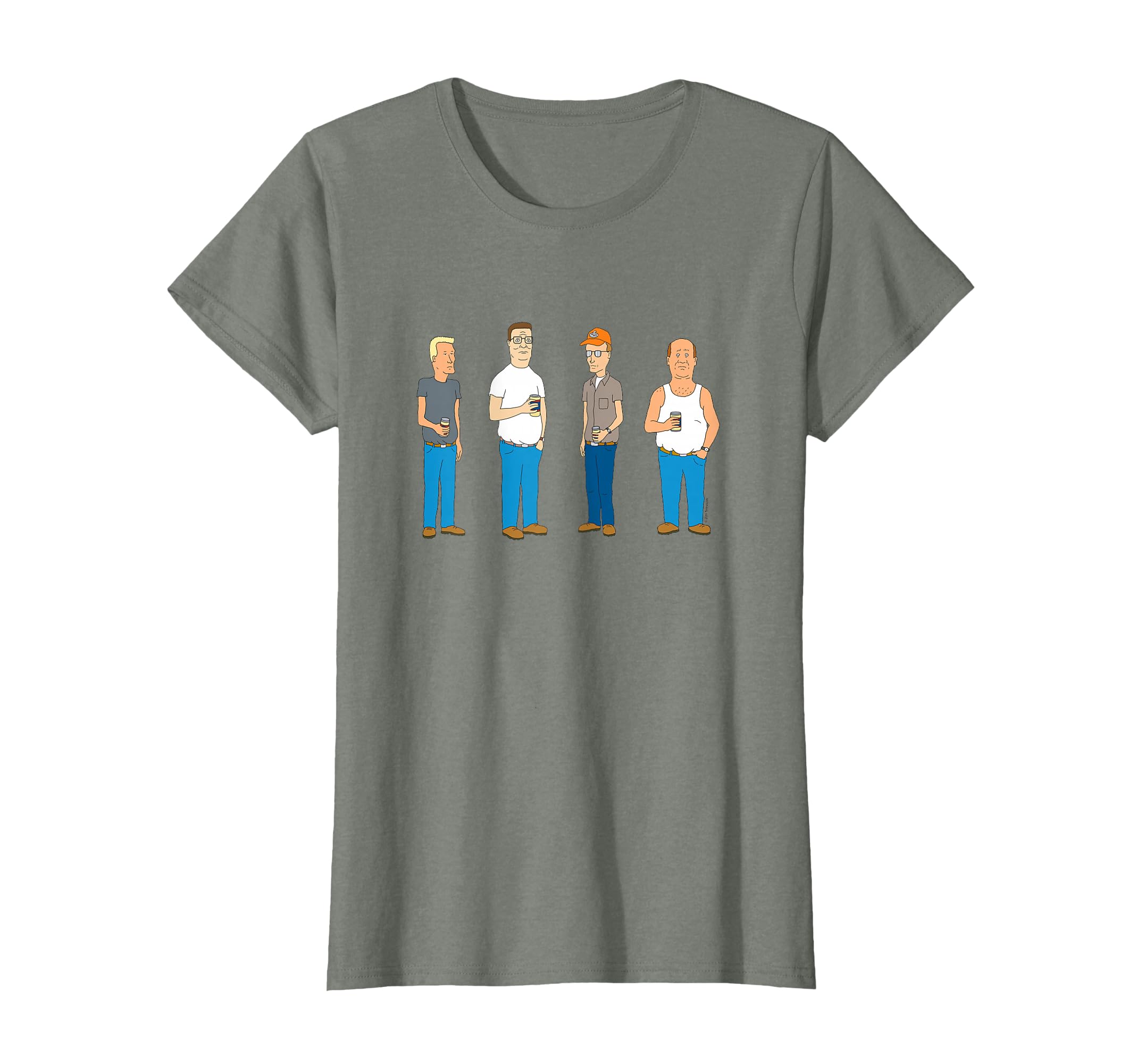Four Guys in the Alley Cartoon T-Shirt