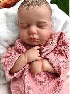 Zero pam Reborn Baby Dolls Girls 50 CM Realistic Silicone Dolls Full Body Lifelike Sleeping Newborn Baby Dolls Anatomically Correct For Girls Toys