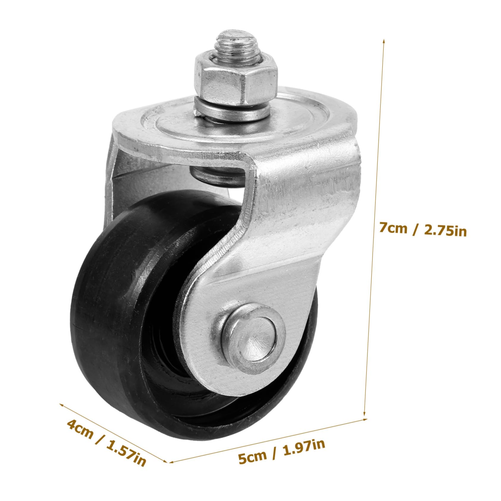 NULYLU Heavy Duty 2 Ton Jack Caster Wheel Replacement for Floor Jack Swivel Wheel