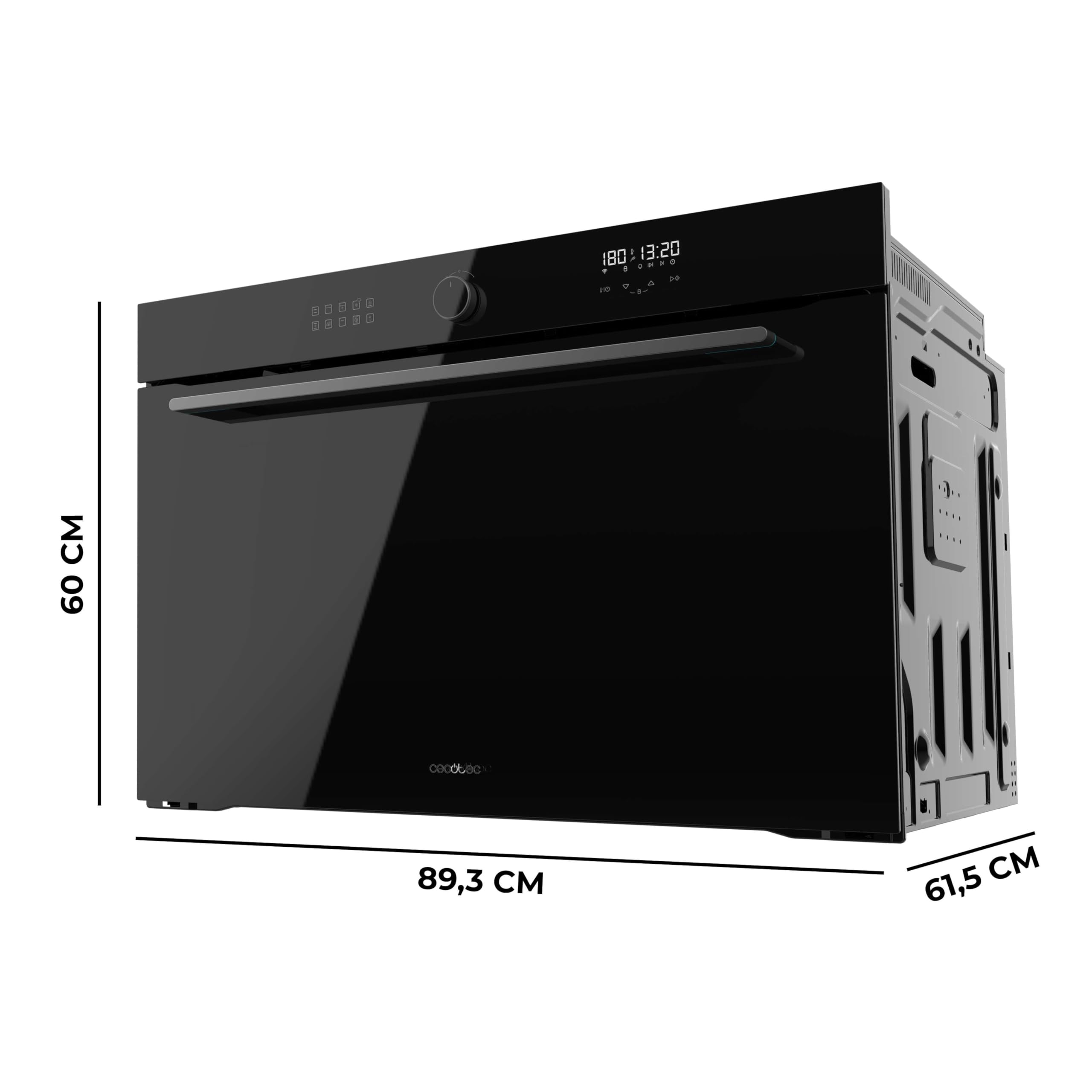 Cecotec Four encastrable Airfryer Bolero Hexa AF319000 Glass Black A.Four Airfryer Capacité de 133 L, 11 fonctions, classe A.