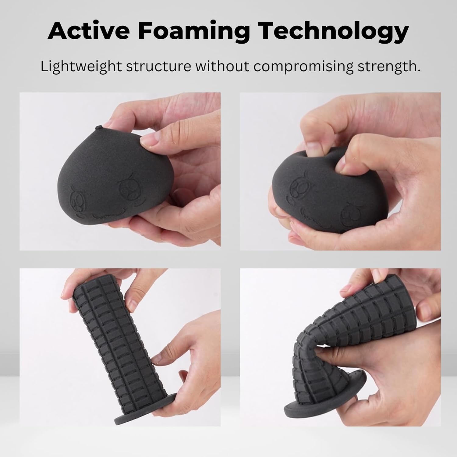 Siraya Tech Flex TPU Air - Lightweight Active Foaming Flexible 3D Filament, Adjustable Hardness 65A-82A, High-Speed Printing, Easy to Use, for Wearables, Sports Gear & Soft Prototypes (Black, 1kg)