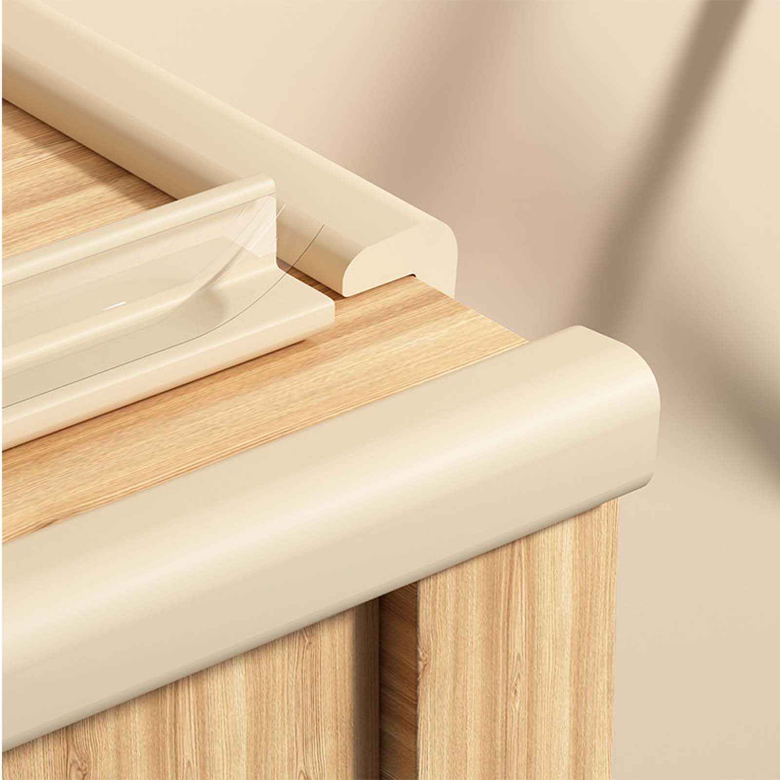 Protector De Bordes para Muebles, Tira Antigolpes De Espuma, Protector De Esquinas Y Mesas, Parachoques Suave, Cinta De Doble Cara, Flexible, Elástica, Fácil De Cortar