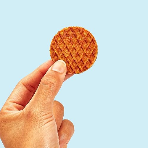 Miniatura 24 de Rip Van Wafels - Stroopwafels pequeños de caramelo holandés y vainilla, bajo en carbohidratos/calorías (0.11 onzas), sin OGM, para dieta cetogénica