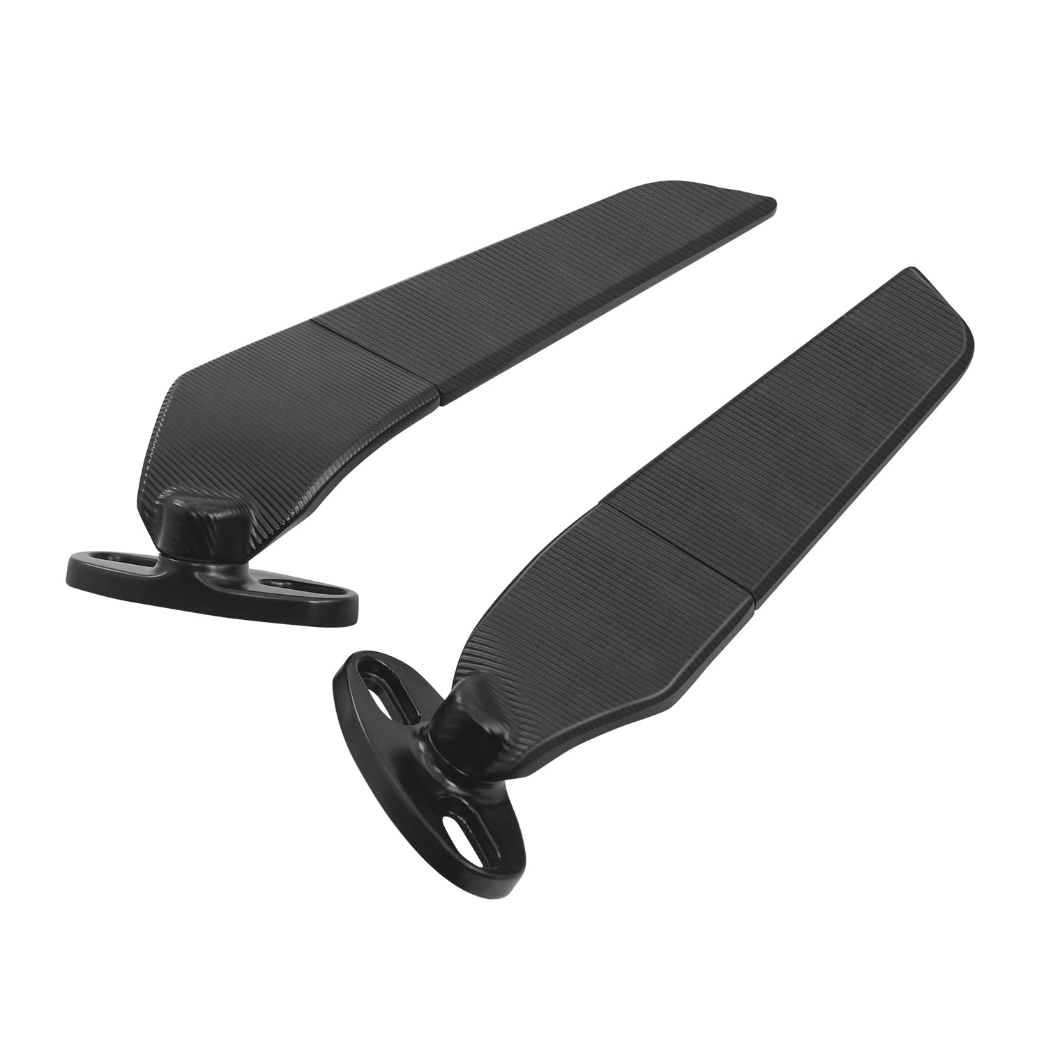 Rétroviseur latéral de moto avec base pour Ninja650 Ninja500 Ninja400 ZX6R ZX10R ZX4RR ZX14R CBR300R CBR500R CBR600RR CBR1000RR GSXR600/750/1000 FZ6R, Rétroviseur de moto rotatif (Régulier)