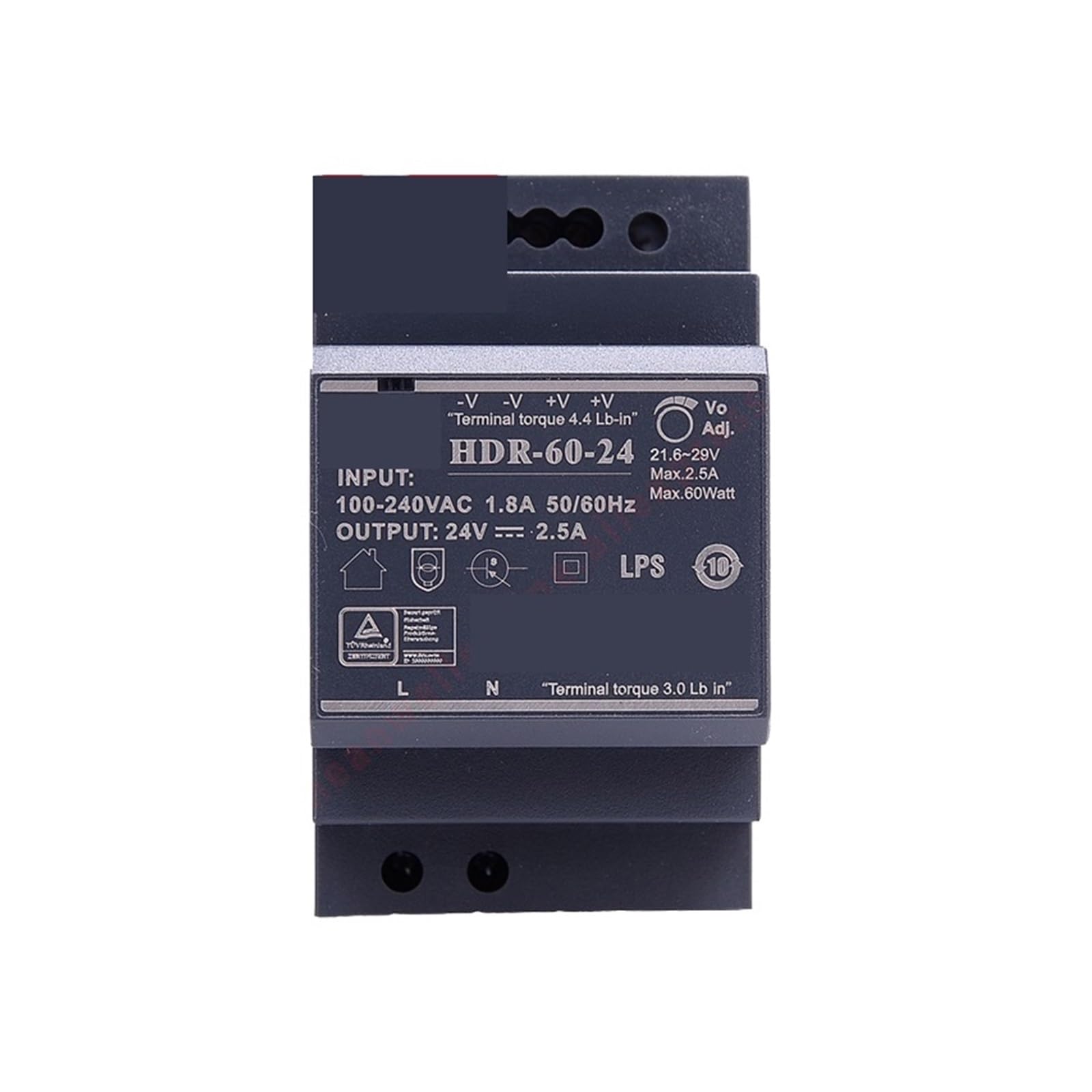 Alimentation rail DIN HDR-60 CA vers CC pour centraliser la domotique connectée