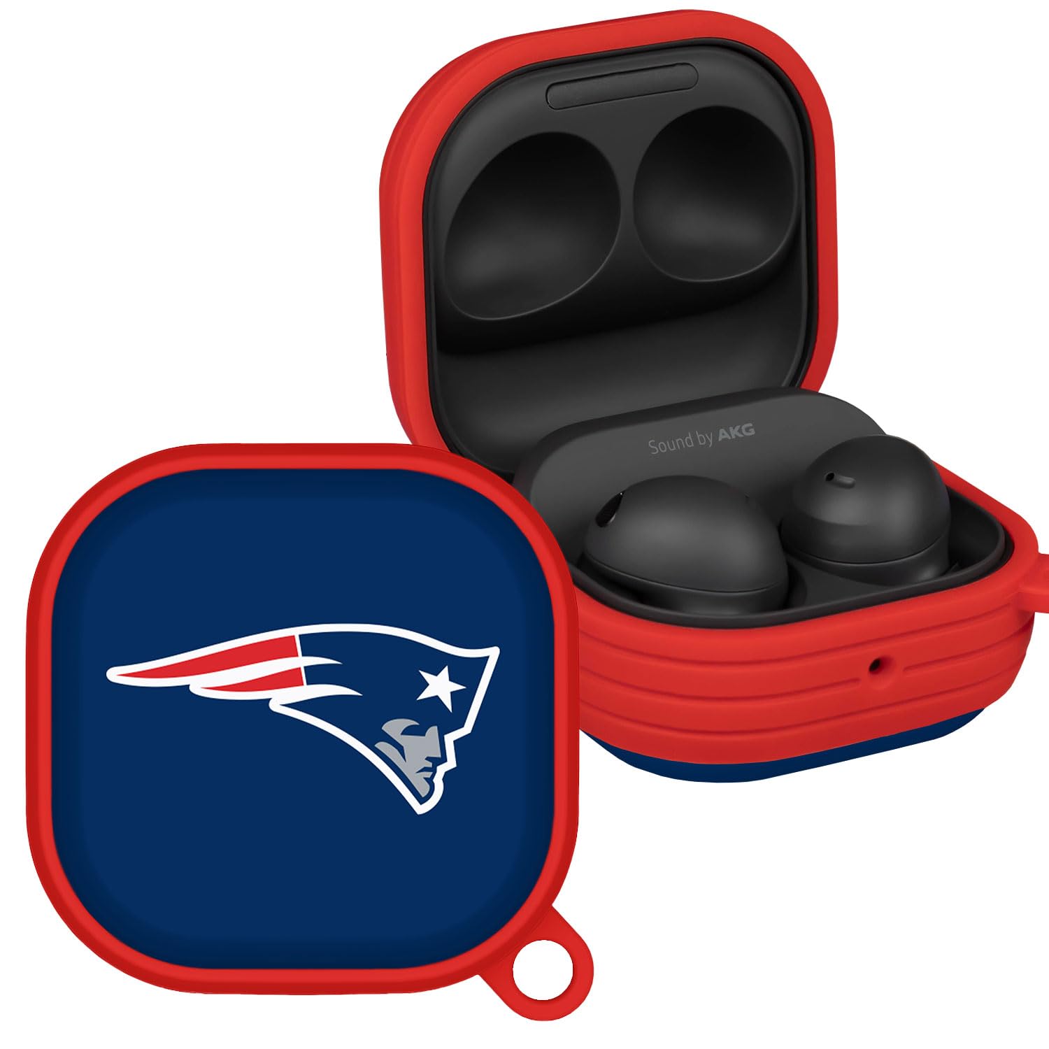 GAME TIME New England Patriots HDX Case Cover Compatible with Samsung Galaxy Buds Pro (Classic)