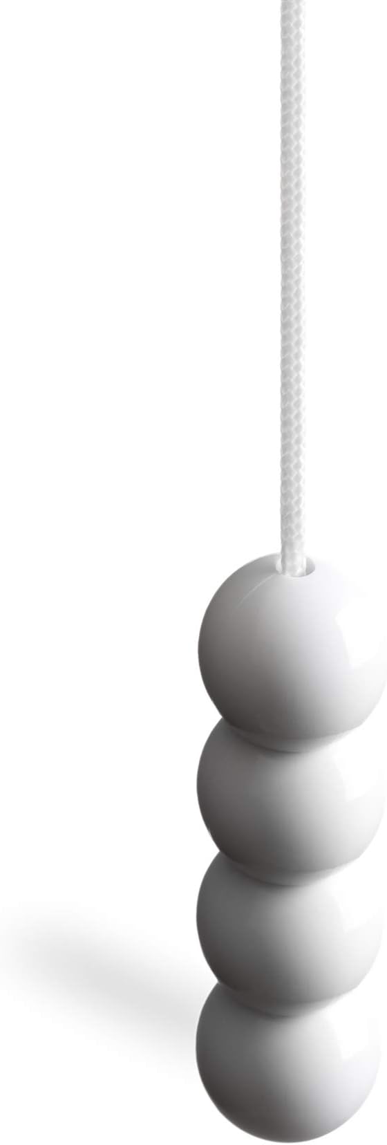 Light Pull Cord with Bead Style Handle in a choice of White, Blue and Pink. With Ice White Cord. (Ice White)