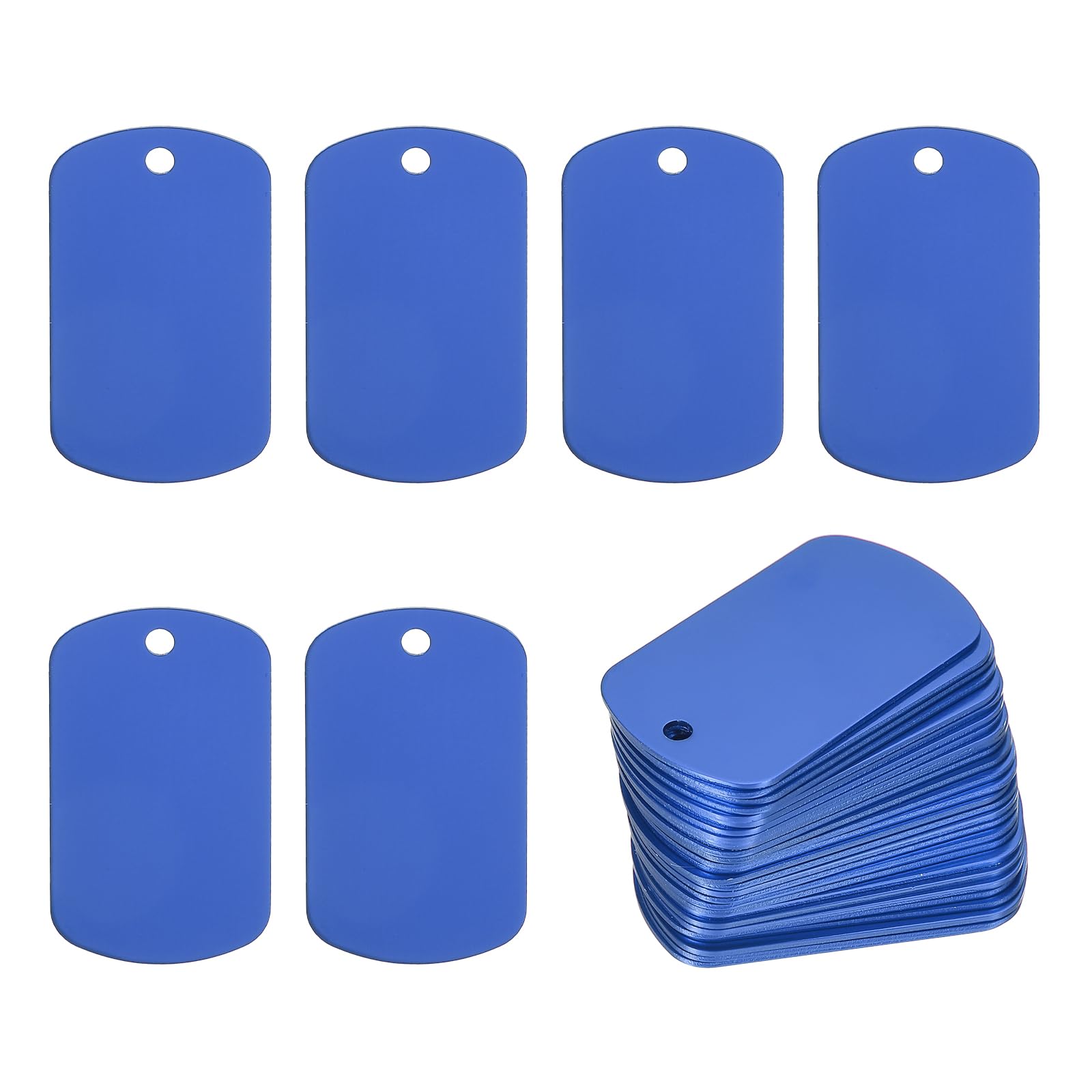 Targhette Rettangolari Cane 20 Targhette Per Cane Rettangolari In Alluminio - Personalizzabili, Per Pet ID Placche Rettangolari Per Cani - Foto 4