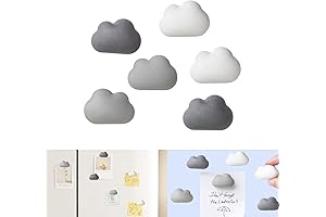 6 Piece Cloud Refrigerator Magnets Decorative Cute Locker Fridge Magnets