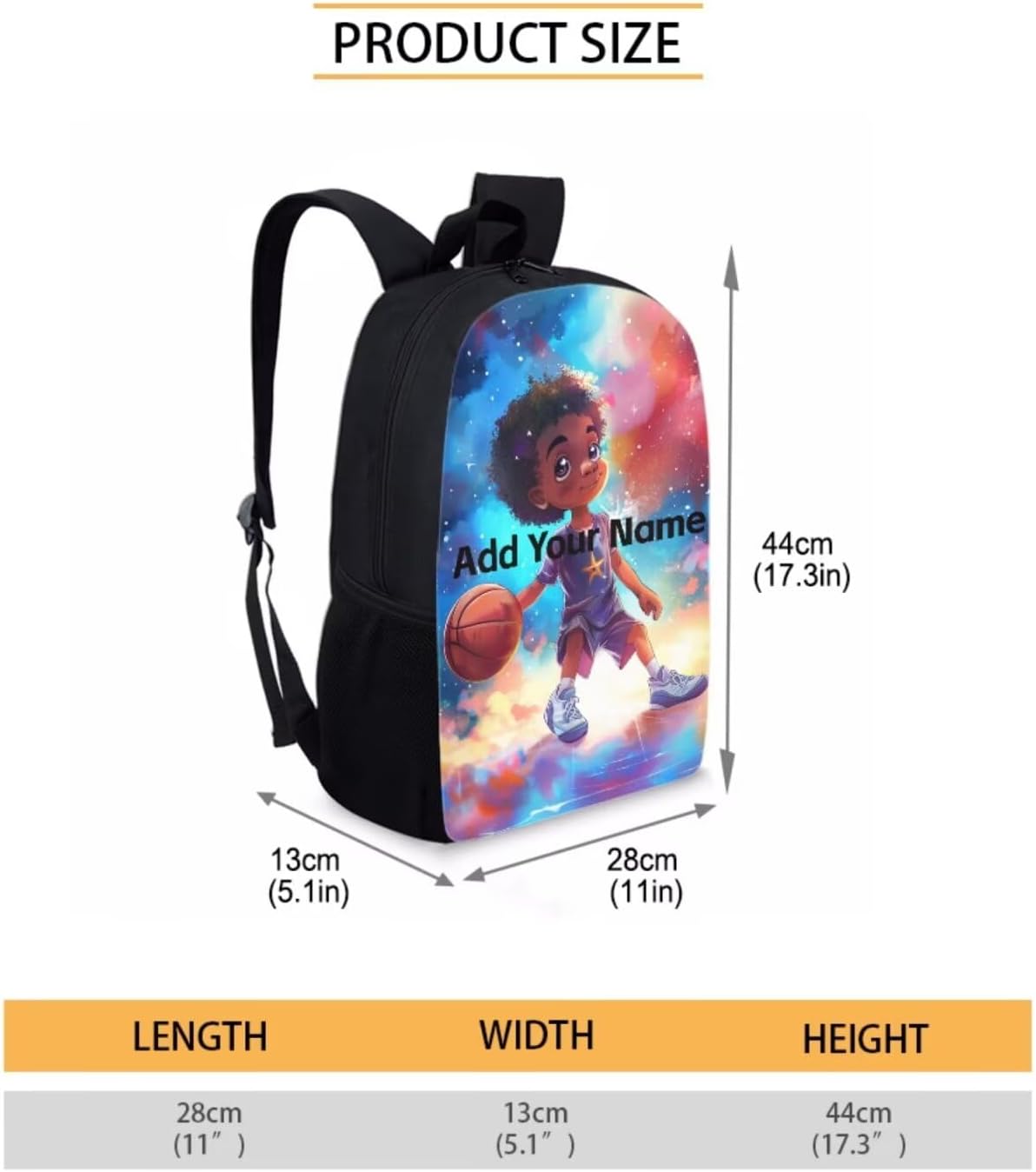 Custom Name Backpack for Boys Bookbag Lunch Bag 1 Grade/2Nd Grade Personalized School Bag Lunch Box Pencil Case Afro Back Pack Lunchbag African Black Kids School Daycare Bag