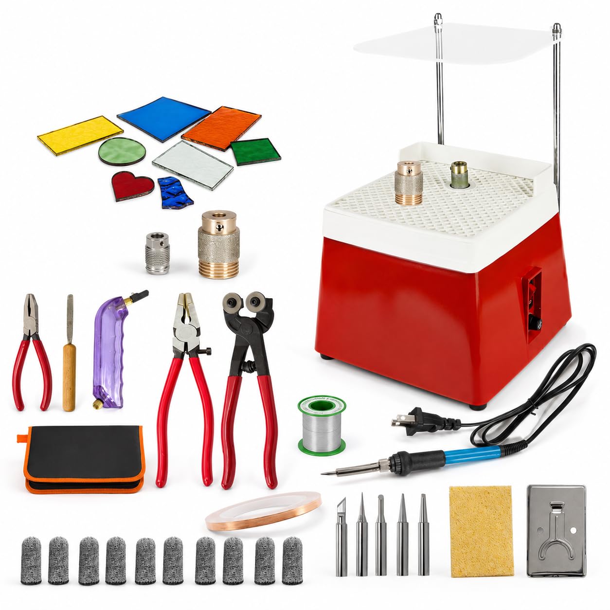 Kit de meulage pour vitrail, outils de découpe, équipement de soudure