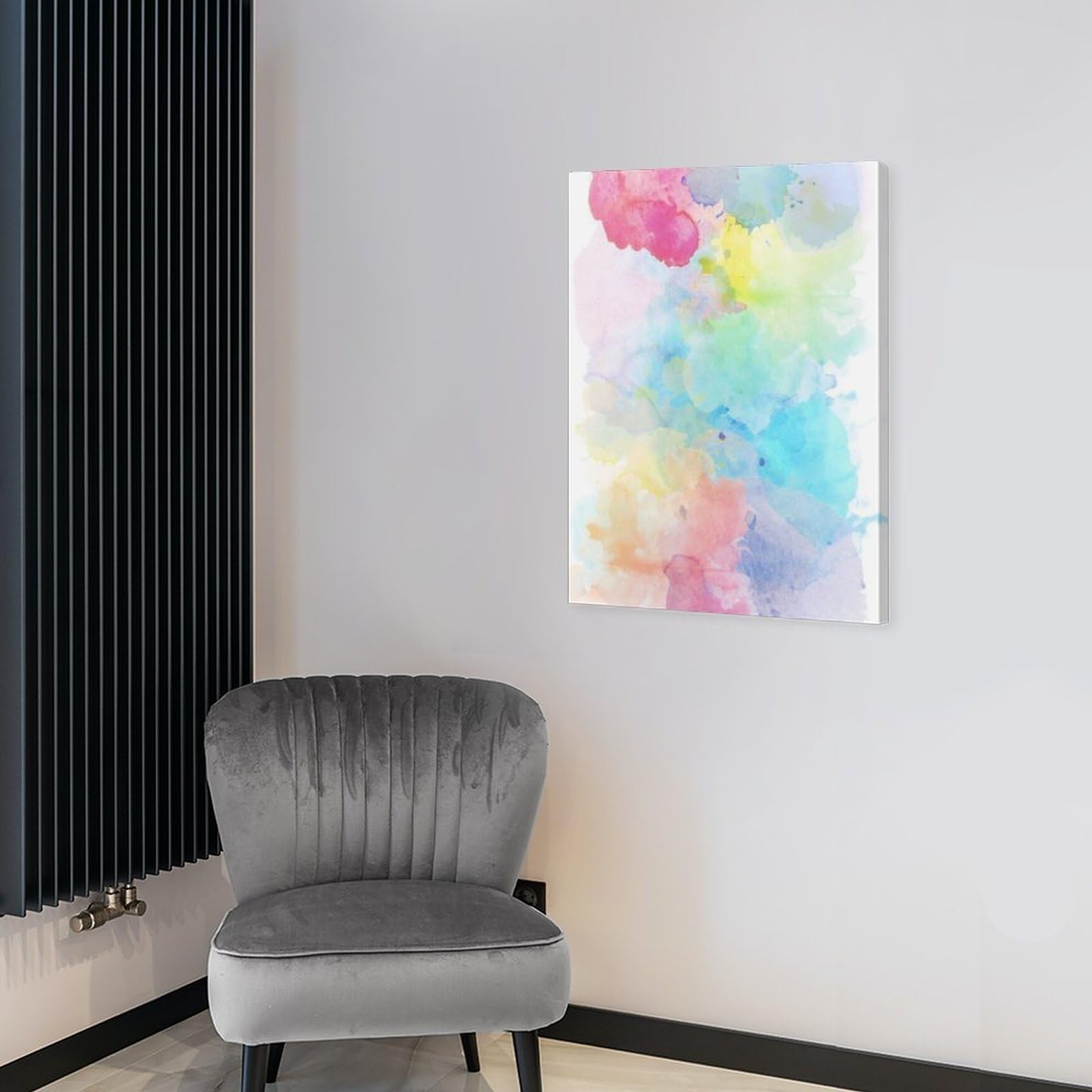 Amazon.co.jp: 絵画 色を混ぜる 水彩画インテリア 絵画 水彩