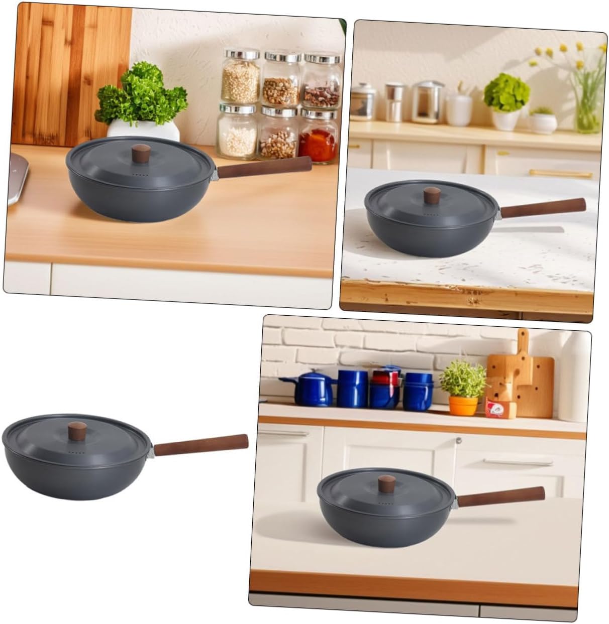 1set Portable Camping Fry Pan Lightweight Outdoor Cooking Skillet for Eggs and Steak Detachable Design Nonstick and Even Heat Distribution for Picnics and Travel