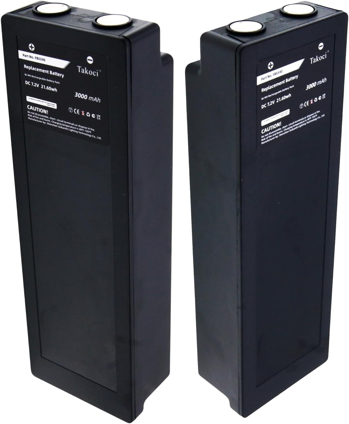 (2-Pack) Replacement Battery for Palfinge/Scanreco 592 590 FBS590 Mini 960 RC-400 13445 EA2512, fit Part No.RSC7220 13445 Crane Remote Control Battery, 7.2V, 3000mAh