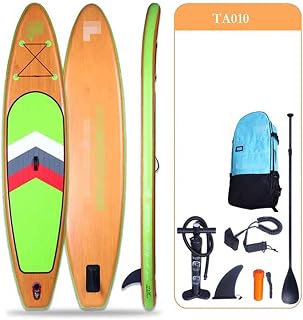 GATASE Inflatable Stand Up Wakeboard Surfboard,for All Skill Levels,SUP Wide Stance and Lightweight & Non-Slip Design, Anti-Sink Paddle, for Adult Cruising, Yoga,Fishing