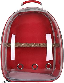 Pet Parrot Carrier Bird Travel Bag Backpack Space Capsule Transparent Backpack Breathable Parrot Backpack