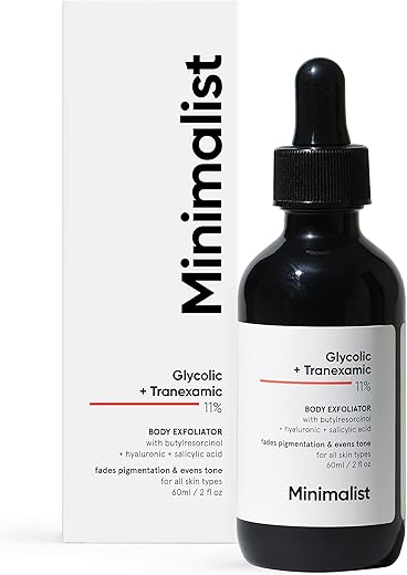 Minimalist 11% Glycolic acid & Tranexamic acid, AHA BHA Body Exfoliator | Gently Exfoliates Body | Brightens & Smoothens Skin | Reduces Back Acne &…