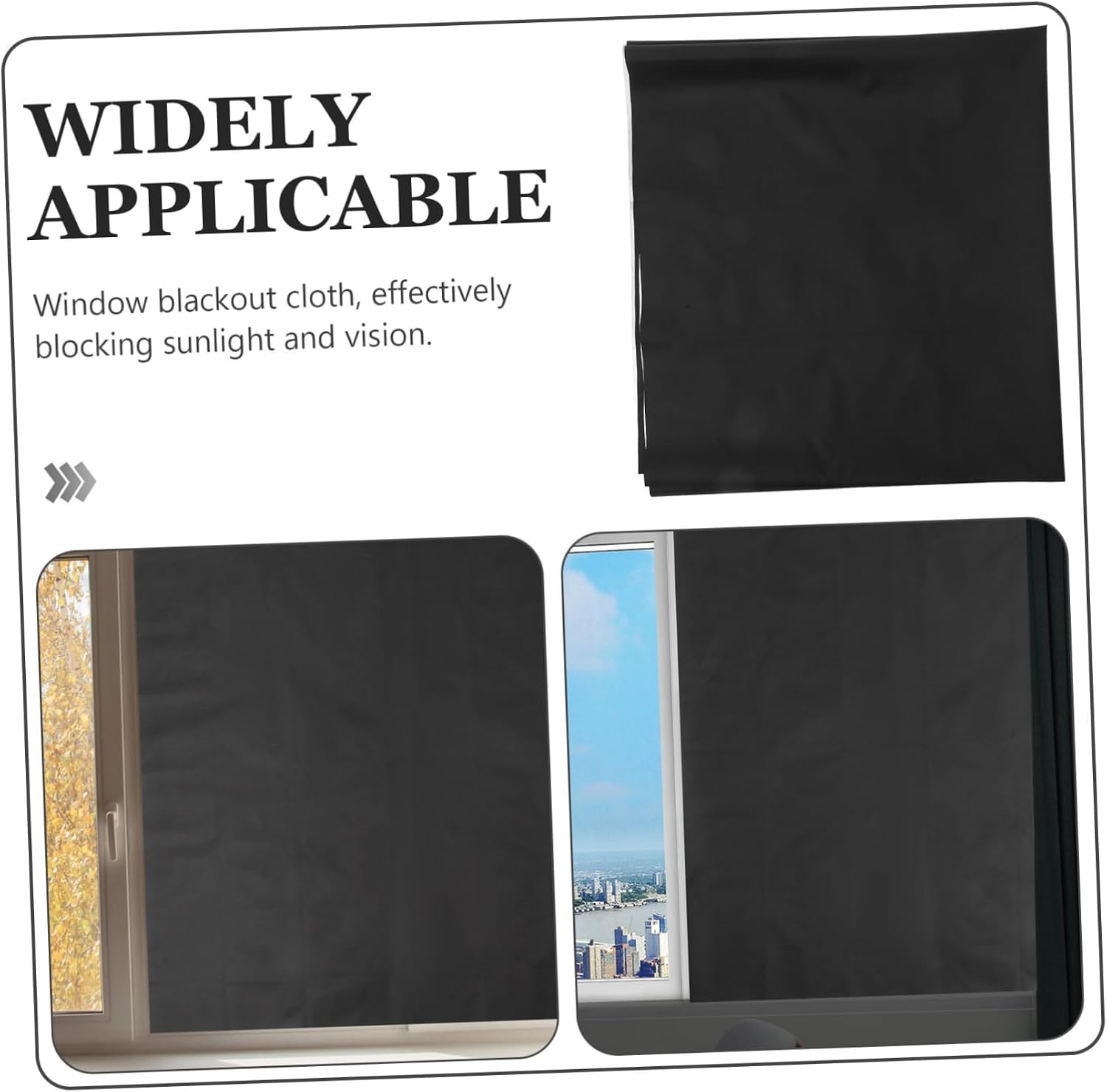 ORFOFE 1 Set Portable Blackout Curtain Oxford Fabric Full Sun Blocking Shades for Windows Easy DIY Cuttable Design for Travel Temporary Use Chic Home Decor