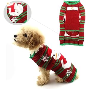 HOTUMN Dog Clothes Snow Sweaters Snowman Sweaters Xmas Dog Holiday Sweaters New Year Christmas Sweater Pet Knit Clothes for Small Medium Dog (Medium, Snowman) HOTUMN Dog Clothes Snow Sweaters Snowman Sweaters Xmas Dog Holiday Sweaters New Year Christmas Sweater Pet Knit Clothes for Small Medium Dog Medium Snowman