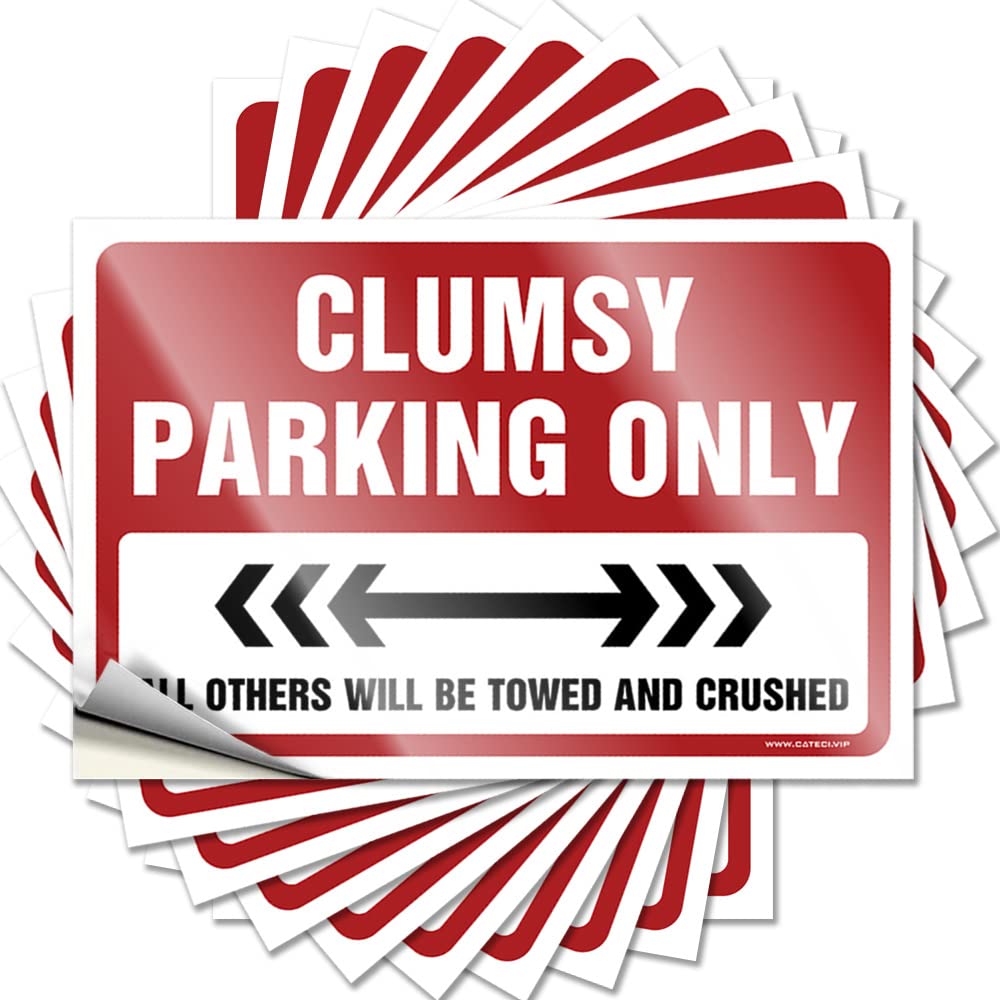 Stickers Collection Vintage Clumsy Parking Only for Cruise - Stuff for Teens Easy Peel Removable(6X9CM)