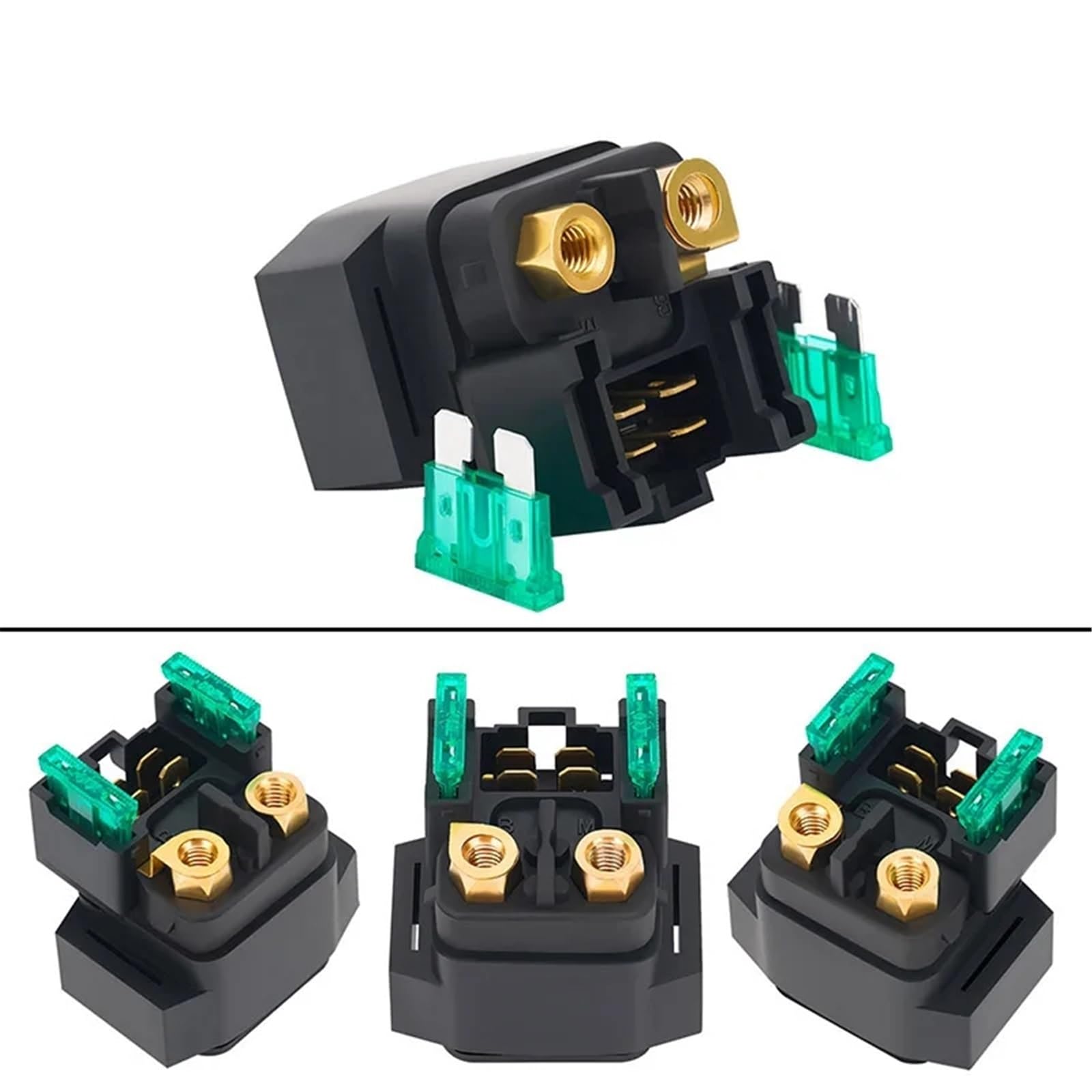 Relè Solenoide Avviamento Compatibile con YFM350fwa Grizzly 350 4WD per 450 Hunter 2007-2014 Starter per Moto per Parti di Sostituzione del Relè 4SV-81940-10-00