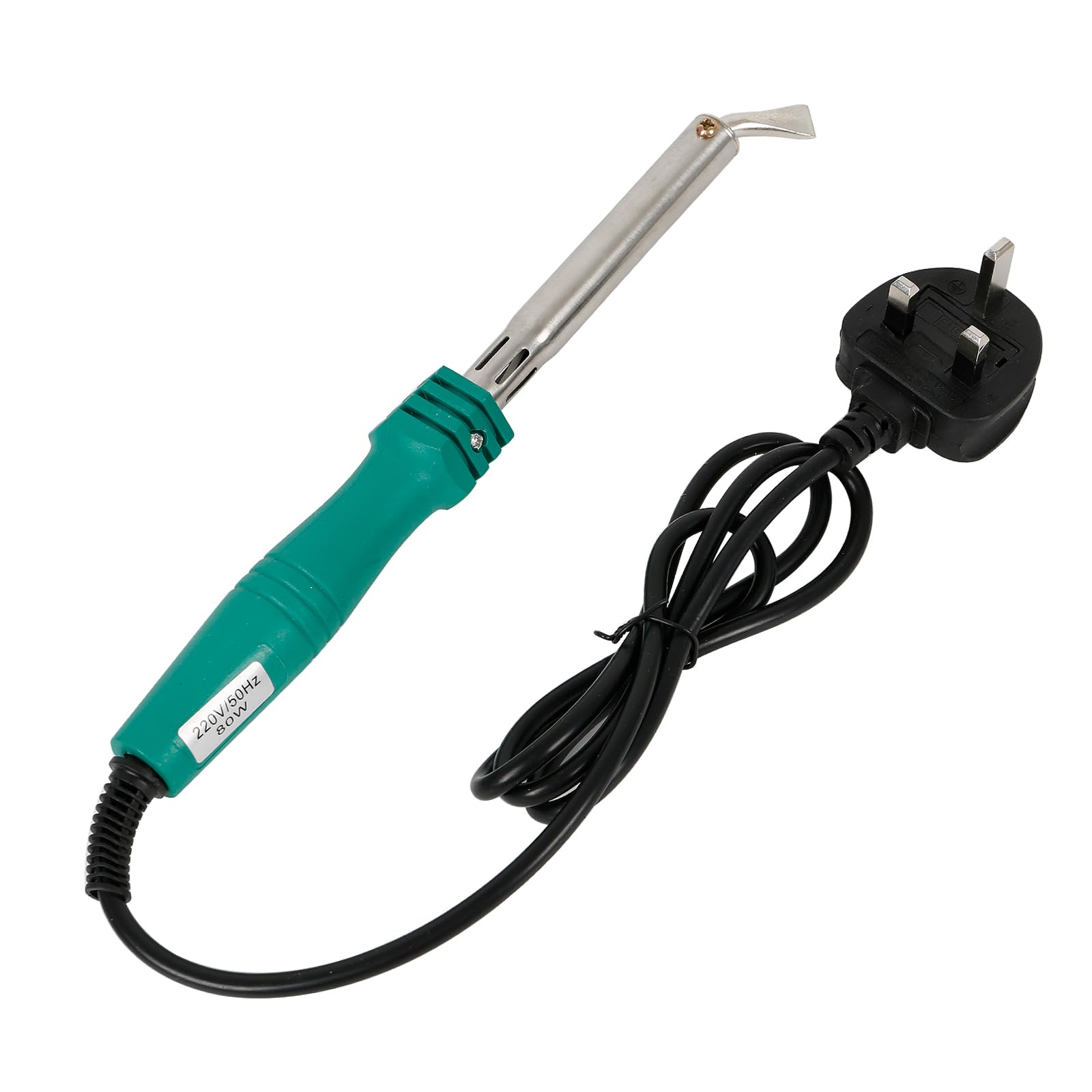Electric Soldering Iron, 80W/100W/150W/200W/300W 220V Quick-Heated Electric Soldering, High Power Welding Iron Gun with Elbow Tip, Electronic Repair Tool (80W)