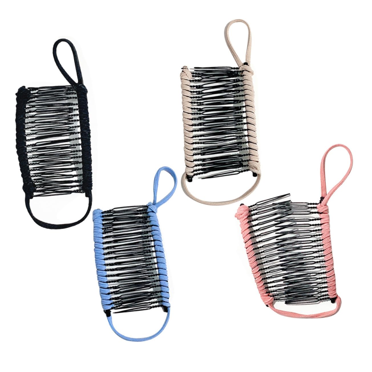 4 Pinzas Cabello Forma de Plátano de Hierro Antideslizantes para Mujer y Niña, Accesorios de Moda Que Protegen el Cabello Mojado, Pack de 4 Unidades