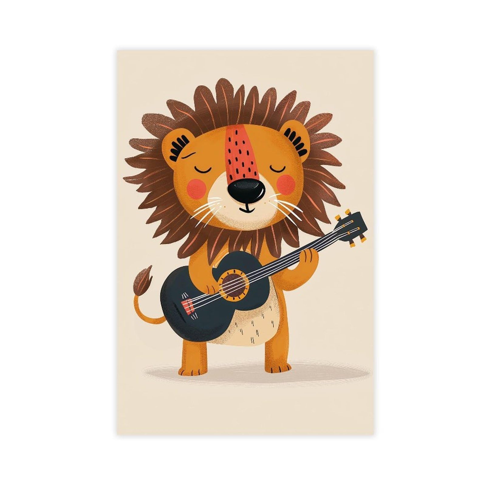 MRYCQ Lion Nursery Poster Canvas Poster for Dorm Room Decor Gift