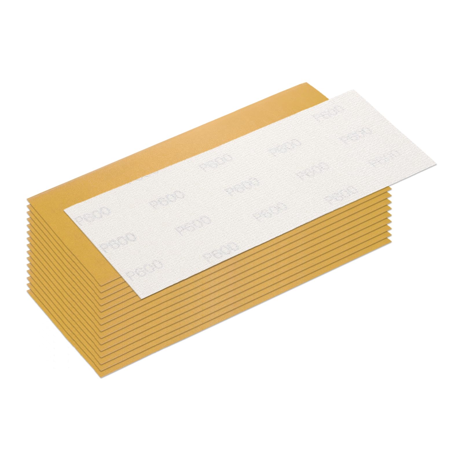 Rebower 16 Pcs 600 Grit Sandpaper, 4.5 x 11 Inch Sand Paper Hook and Loop Back, Alumina Abrasive Sanding Paper for Wood Drywall Metal Auto Grinding & Furniture Repair & DIY