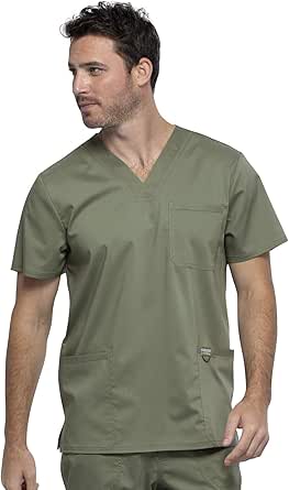 Cherokee V- Neck Men's Scrubs Top with Pockets WW670