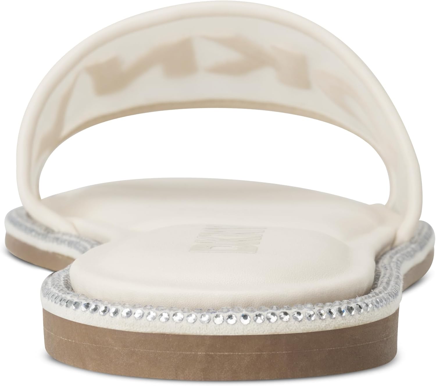 DKNY Women's Badin Studded Flat Sandal With Logo